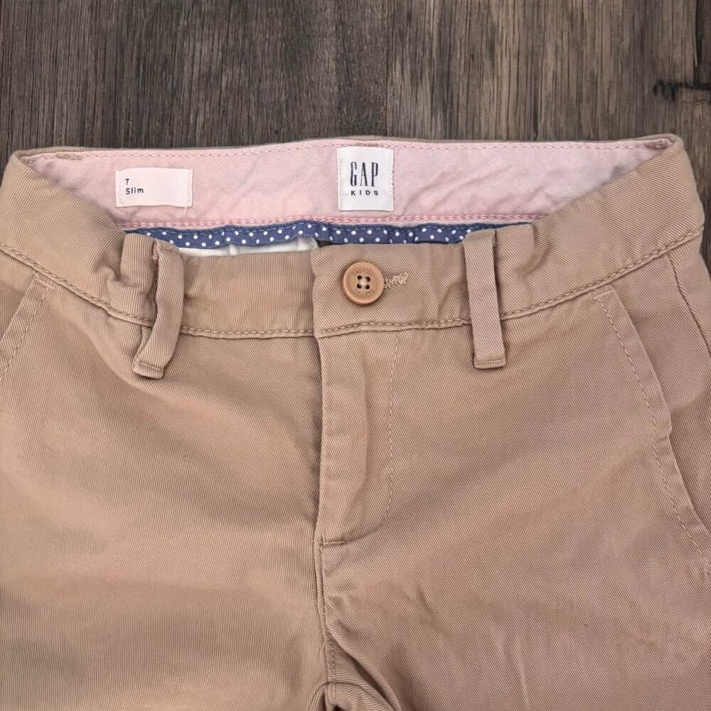 Girls GAP Khaki Jeans Pants Size 7 Slim